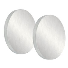 6061 Aluminum Disc, 2Pcs 3.1x1/3" Round Flat Plain Aluminum Plate