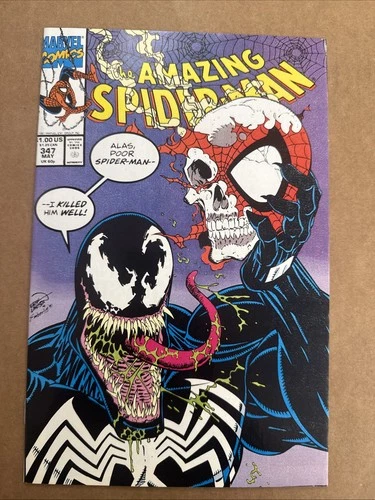 The Amazing Spider-Man #347 Marvel Comics 1991 VF Venom Classic Cover