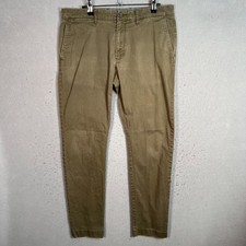 J. Crew Mens 484 Slim Fit Khaki Chino Pants Size 32 x 32 Cotton Blend
