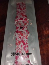 Valentine's Day Heart Red White Pink I Love You SmartWatch Band 38/40/41mm