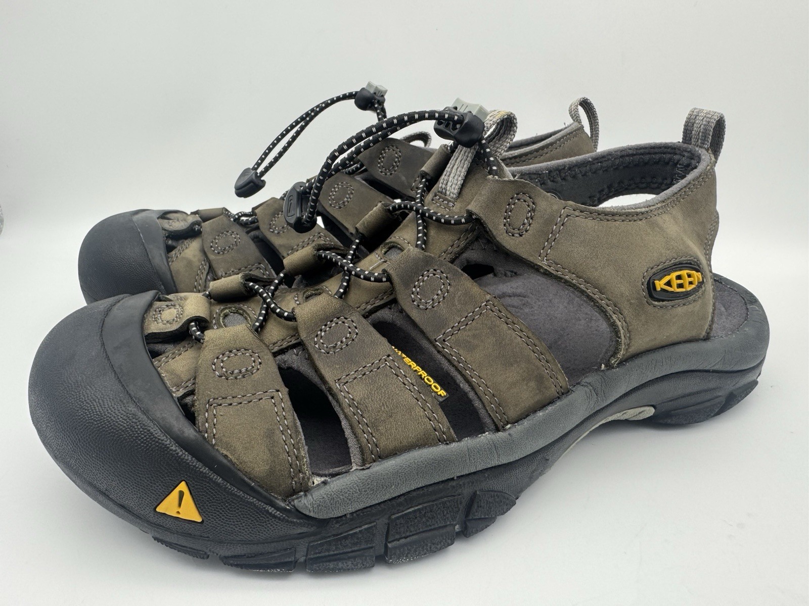 Sandali Newport da uomo KEEN pelle marrone bisonte taglia 9 US