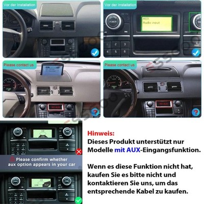 Für Volvo XC90 2004-2014 64GB Carplay Android 15 Autoradio GPS NAVI WIFI SWC RDS