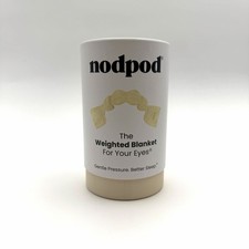 NODPOD Weighted Eye Mask Sleep Mask Bone Color Calming Stress Relief