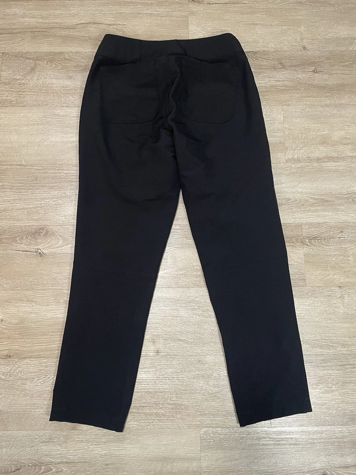 Weatherproof Vintage pull on Women’s Sz S slim Pants tapered stretch black - Image 2 of 4