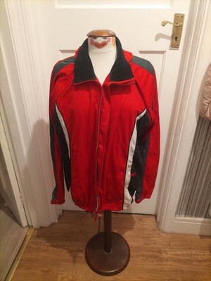 Unisex Jacke Crane Größe XL rot durchgehender Reißverschluss