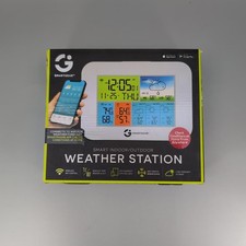 SmartGear Smart WiFi Indoor Outdoor White Weather Station Color LCD App Control
