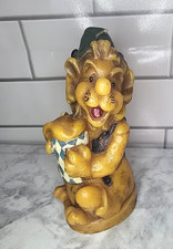 Vintage Gold Lion German Wax Candle unlit 7.5" Decorative Display *Read