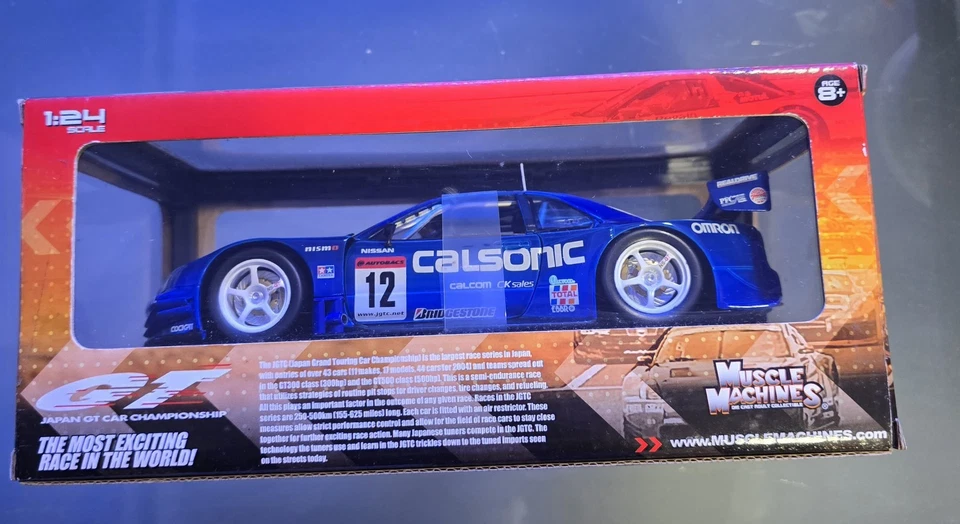 DIECAST MUSCLE MACHINES NISSAN GT-R CALSONIC SKYLINE 2003 SERIES 1:24 VGC - Image 2 of 4