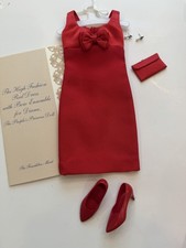 Franklin Mint 16" Fashion Doll Princess Diana Red Bow Gown Ensemble Complete