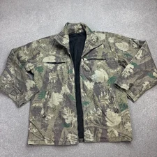 RealTree Jacket Adult 3XL XXXL Brown Canvas Workwear Hunting Camo Lined Mens*