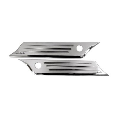 Accutronix Chrome Saddlebag Latch Cover - BLC014-SBC