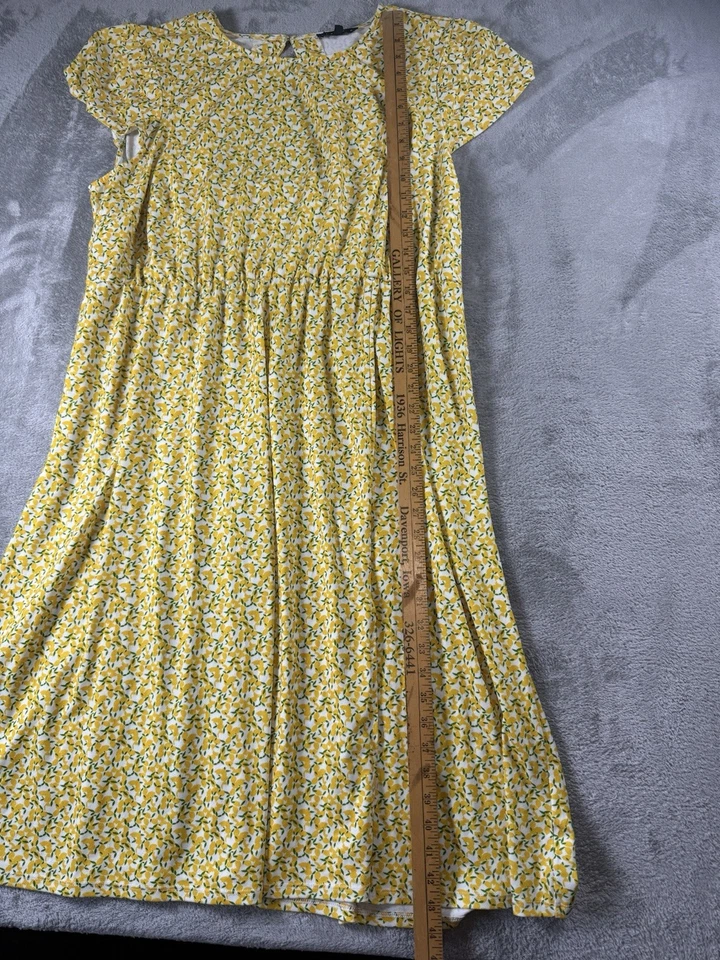 Vestido Tiana B. Amarillo Limón Para Mujer Plus 2X Ropa de Trabajo Verano Boda Cóctel Foto 2 de 4