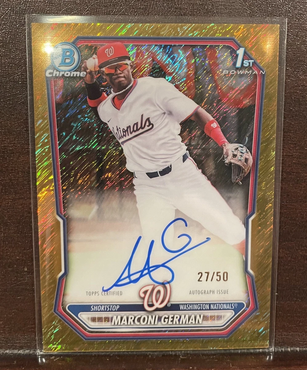 Bowman Washington Nationals Baseball Autographed Sports Trading