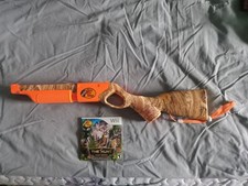 Nintendo Wii Bass Pro Shop Gun W/ The Hunt Trophy Showdown Game