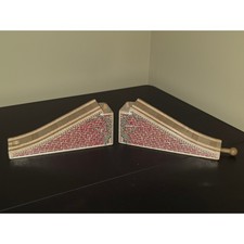 Thomas  Friends Arched Red Clickety Clack Stone Wooden Railway Bridge Train Toy