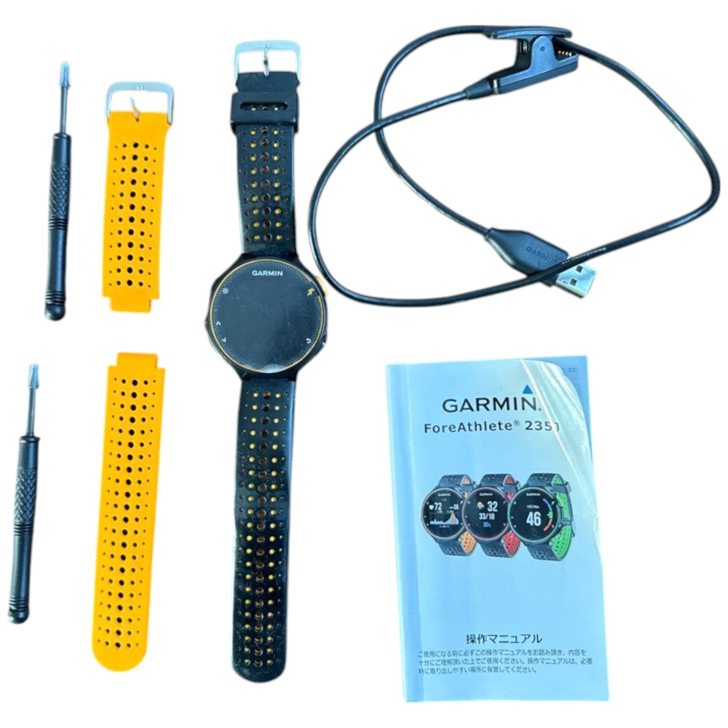 Garmin Forerunner 235J GPS Running Watch Black Pre-Owned No Strap