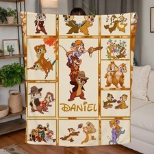 Personalized Name Cartoon Blanket Art Bedding Blanket