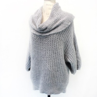 HALOGEN Cashmere Pullover Birdseye Knit Sweater Turtleneck Cozy Grandma Core M