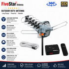 HDTV 1080P Outdoor Amplified Digital Antenna 360 Rotor UHF VHF FM 150 Mile