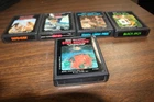 Atari 2600 VCS Sears Picture Label Lot Of 5 Black Jack Defender Maze Math Gran