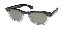NEW GARRETT LEIGHT LO-B SUNGLASSES FULL-RIM WOMENS BLACK 46-23-145 YY PLASTIC