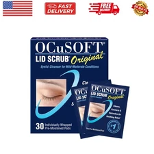 Lid Scrub  Eyelid Cleanser - Pre-Moistened Eyelid Wipes for Mild to Moderate ...