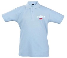 Rugby Polo Kinder Russland S blau Baumwolle Supportershop