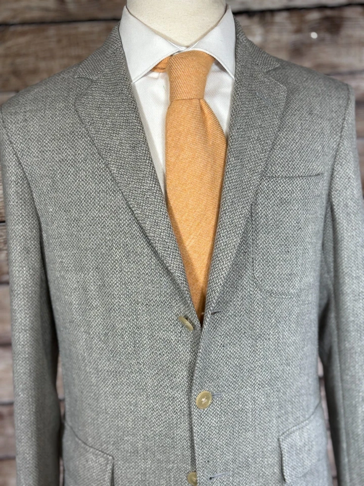 Chaqueta Blazer Ralph Lauren Etiqueta Púrpura Positano Talla 40 Lana Lino Algodón Nuevo con Etiquetas Foto 3 de 4