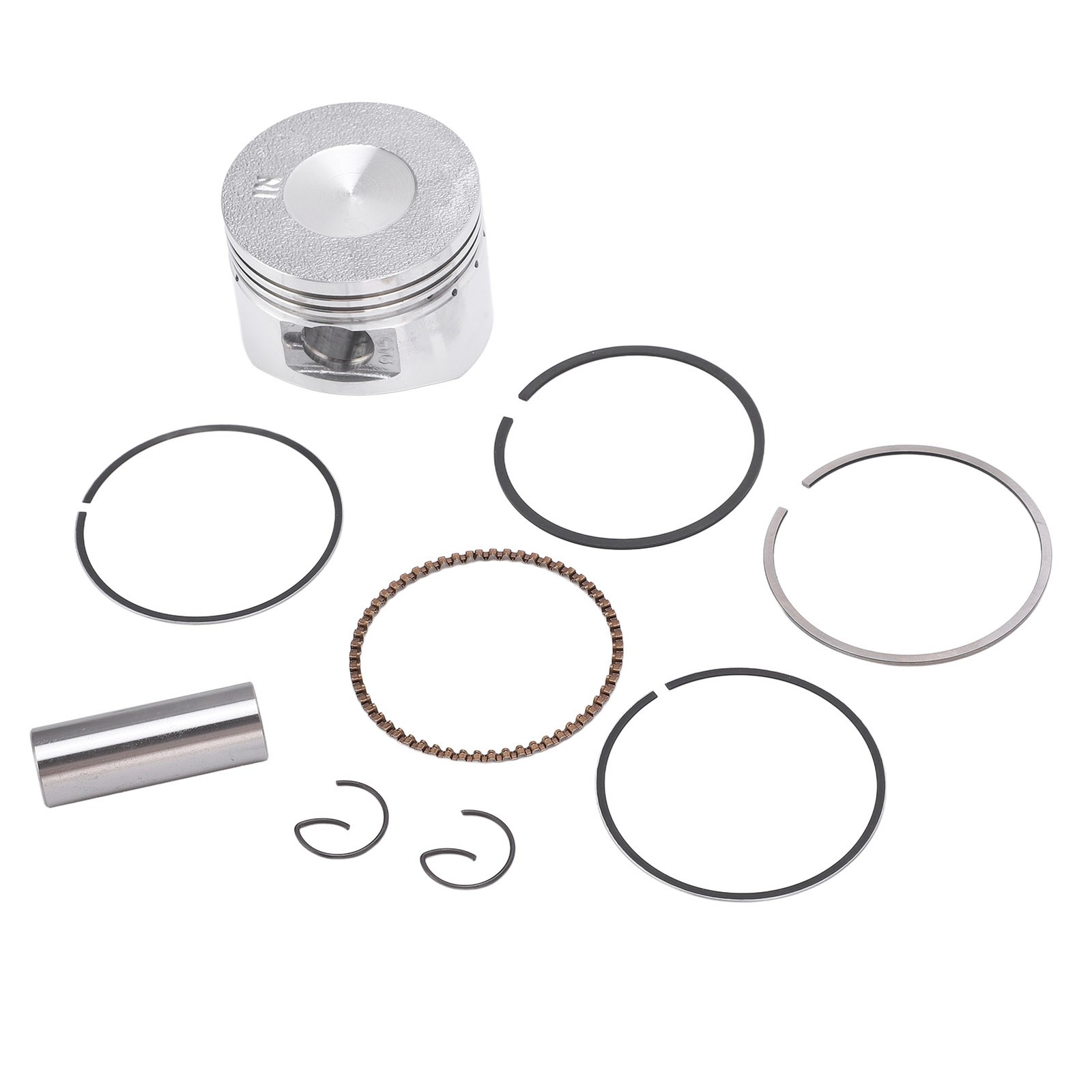 ♡ Piston Assembly Kit Steel Alloy Engine Piston Rings For GY6‑125 Go Karts