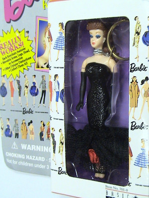1995 Basic Fun Barbie Keychain New In Box Collectible Item #701-0 Mattel