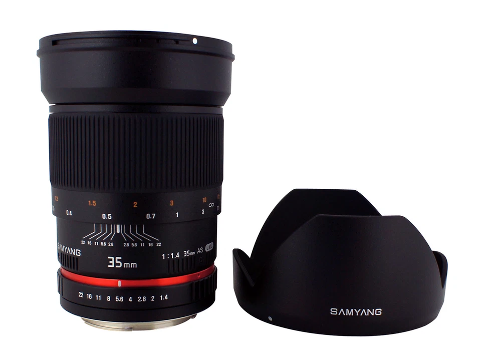 Samyang 35mm F1.4 Wide Angle Lens for Nikon D7000 D5100 D3200 D3100 D5000 D3000 - Image 2 of 3