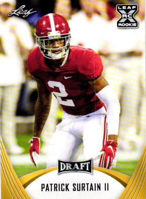 2021 Leaf Draft #38 Patrick Surtain II Gold
