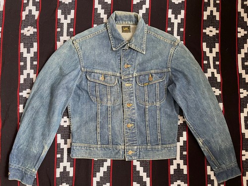 VINTAGE Lee Riders sanforizzato Giacca di Jeans 70s MADE IN USA Western  Taglia S XS | eBay
