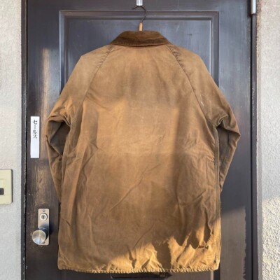1997 Barbour MOORLAND Waxed Jacket Coat for Men, Brown, Size C42