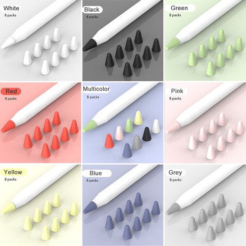 Wrap Friction Smooth Tips Nib Protector For Apple Pencil 1 2 iPad Pro Mini Air - Bild 3 von 19