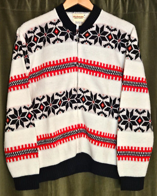Vintage Richman Brothers zip-up ladies sweater size M