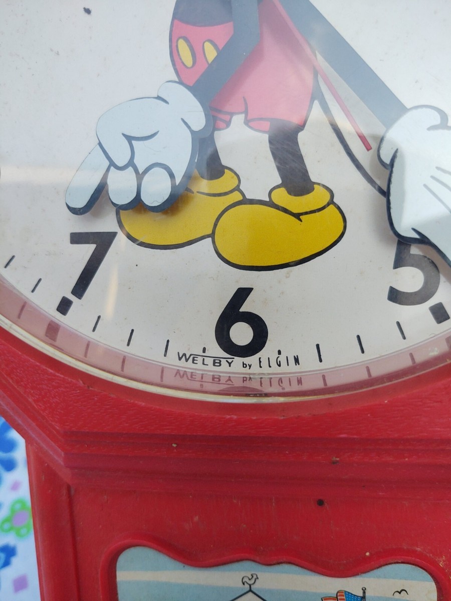 Vintage Mickey Mouse Electric Clock, Welby By ELGIN | eBay