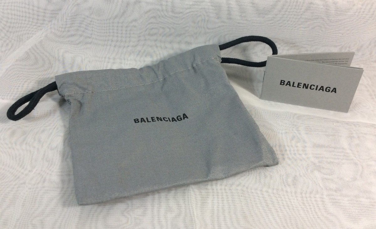 Balenciaga Jewelry Necklace Gift Box & Drawstring Dust Bag Gray w