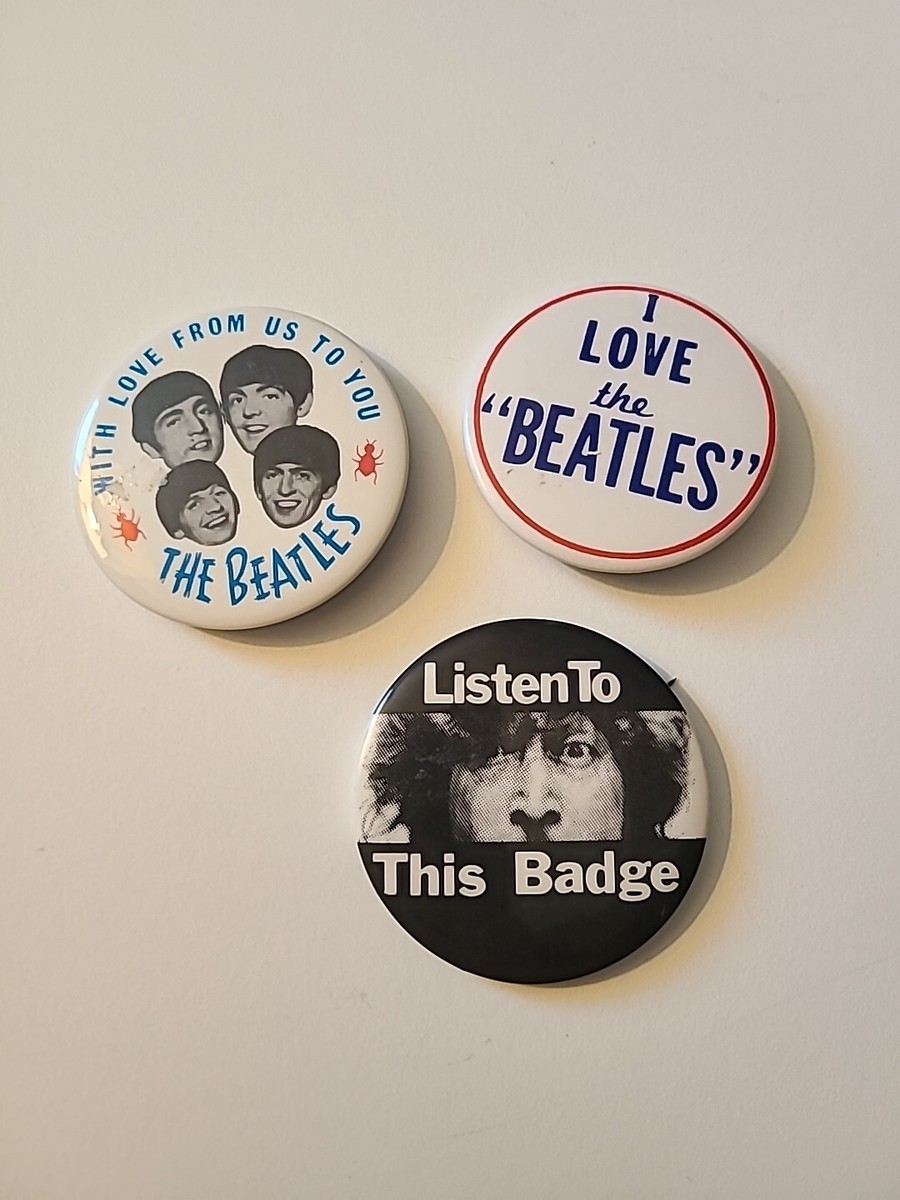 vintage BEATLES バッジ BADGE ビートルズ ビンテージ THE BEATLES ビートルズ ジョージハリスン ビンテージ バッジ