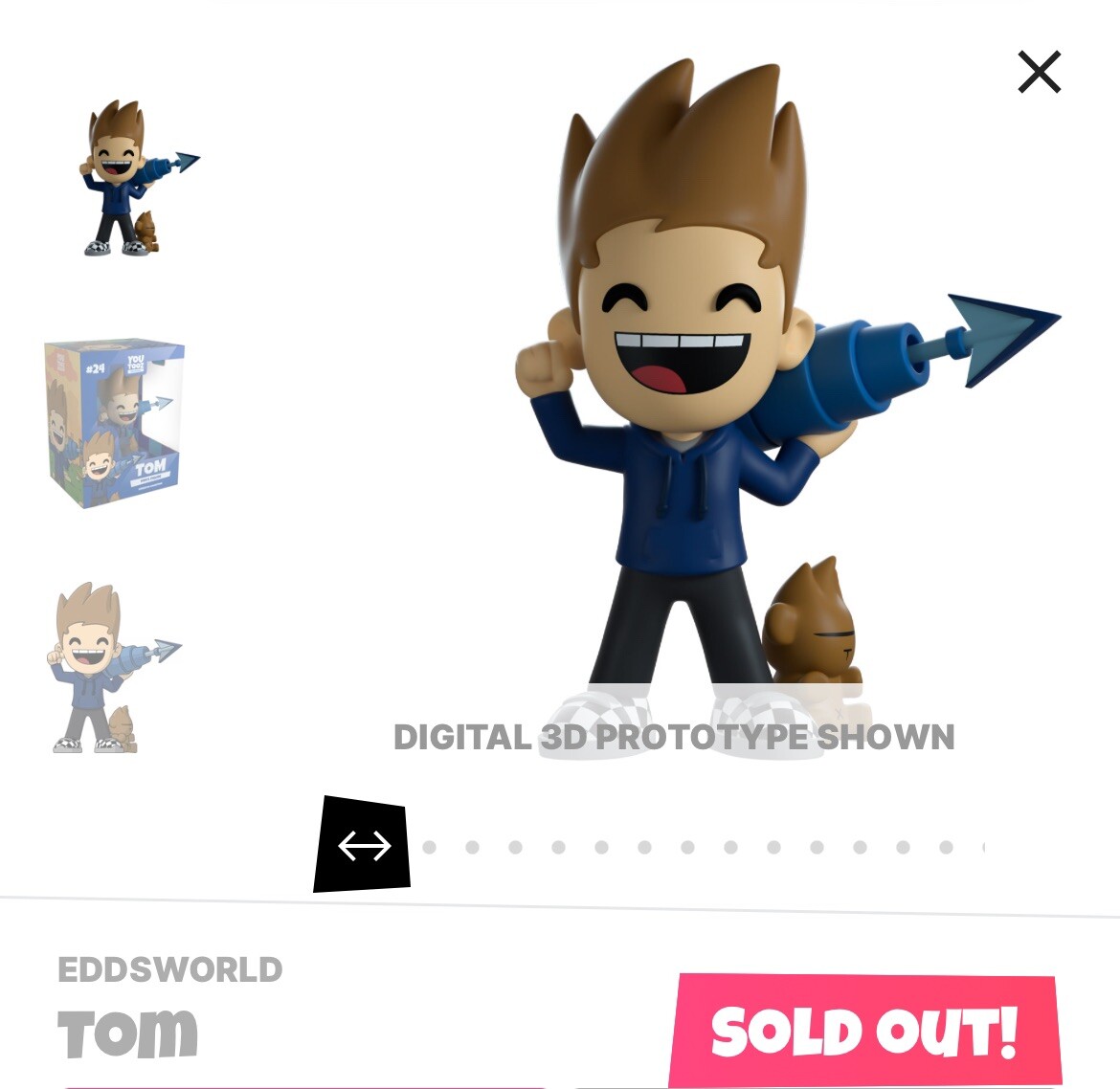 Youtooz * Eddsworld Collection * Tom * Vinyl Figure * NEW Youtooz * Eddsworld Collection * Tom * Vinyl Figure * NEW