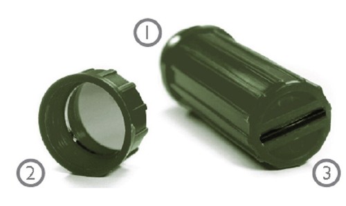 (10) 3-In-1 Waterproof Match Container Signal Mirror Striker Storage Green - Picture 6 of 6