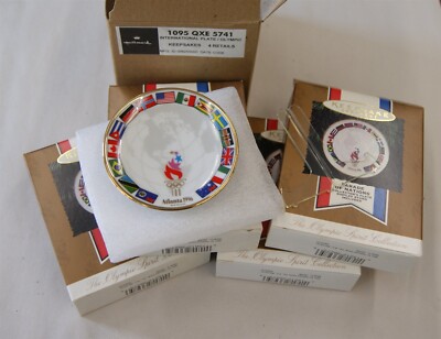 4 Pack Hallmark Keepsake Ornament Parade Of Nations Atlanta Olympics 1996 SH6394