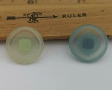  Round shank translucent Button - 18 mm DILL BUTTONS (pick color)  