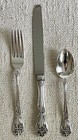 Alvin Sterling Silver Chateau Rose 3 Piece Place Setting