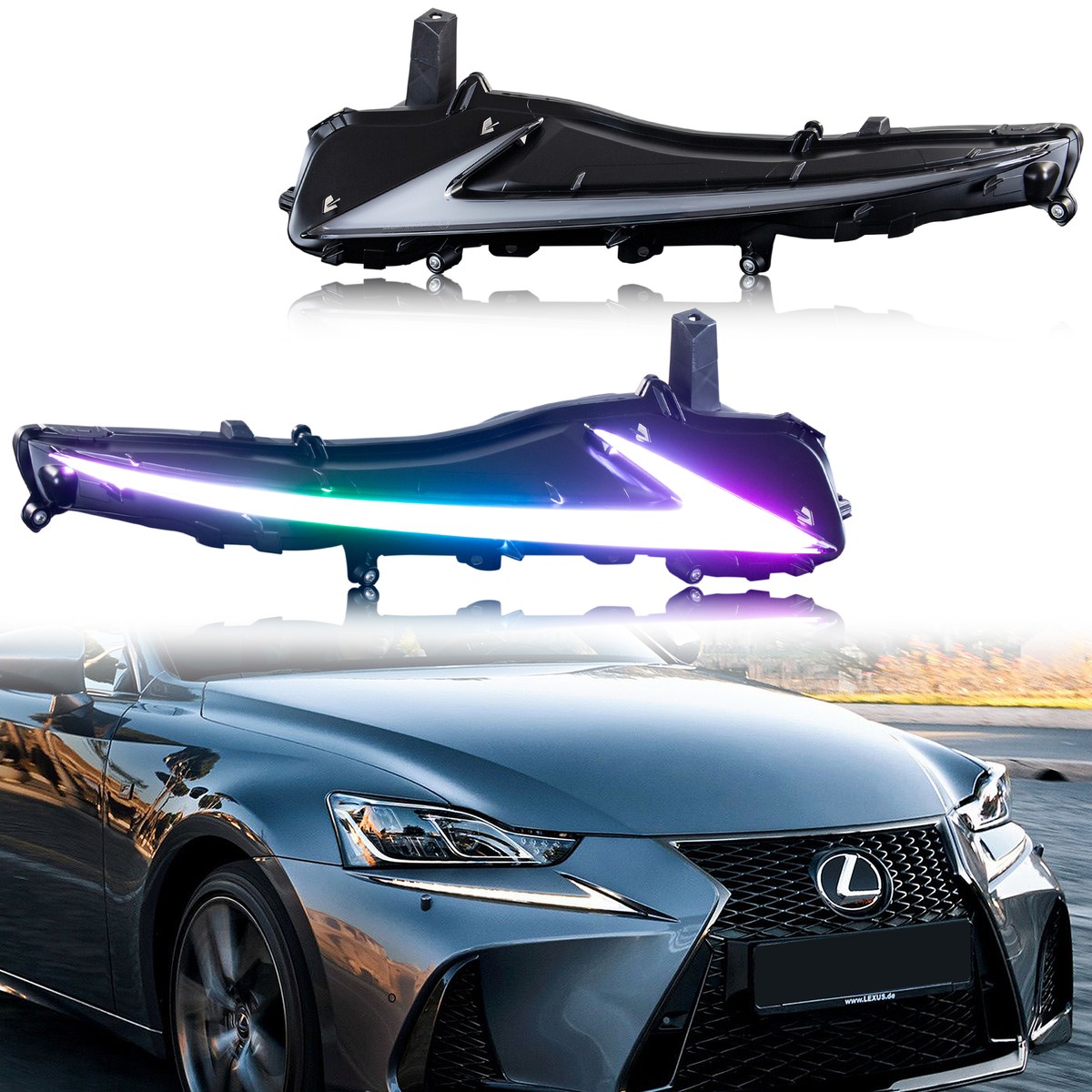 RGB LED Daytime Running Light for Lexus 3IS IS250 IS200t IS300