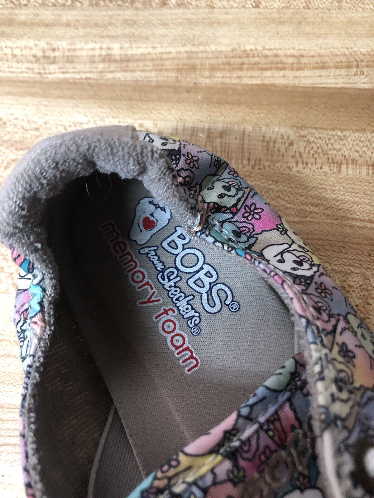 Bobs From Skechers Memory Foam Canvas Dog Print S… - image 4