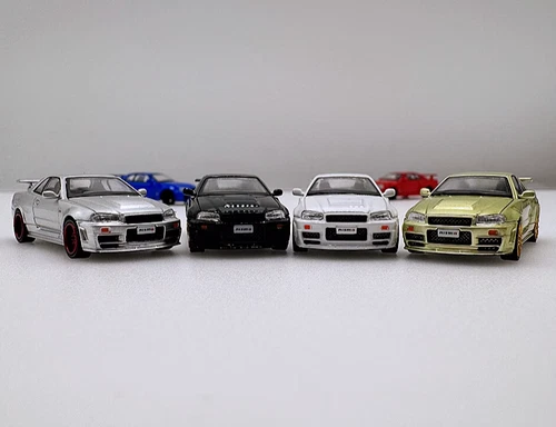 1/87 Plastik Auto Modell Nissan Skyline GT-R R34 6 Farben - Bild 3 von 30