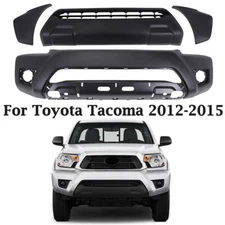 New Front Bumper Cover Fascia + Lower Grille Kit For 2012-2015 Toyota Tacoma