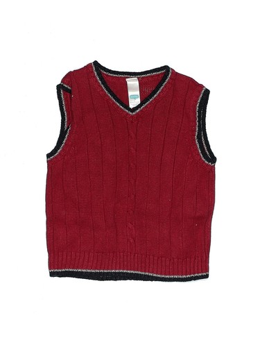 boys red sweater vest
