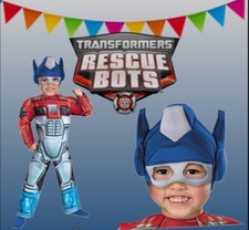 Transformers Rescue Bots - Optimus Prime Costume Toddler Size M 3-4T New